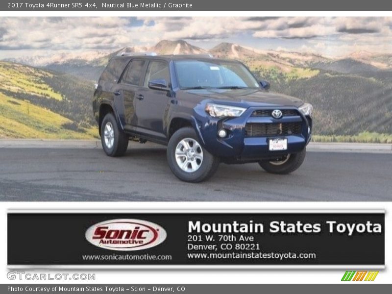 Nautical Blue Metallic / Graphite 2017 Toyota 4Runner SR5 4x4