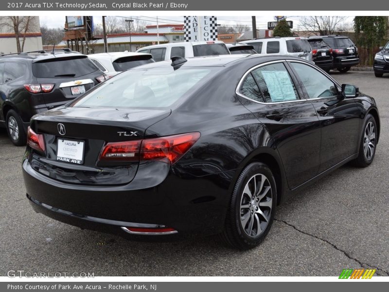 Crystal Black Pearl / Ebony 2017 Acura TLX Technology Sedan