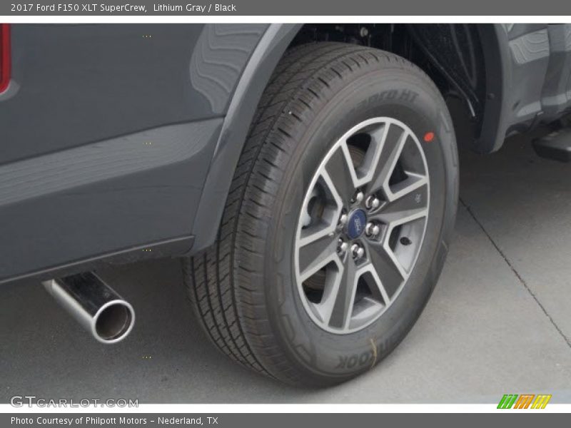 Lithium Gray / Black 2017 Ford F150 XLT SuperCrew