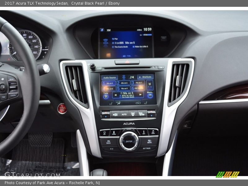 Crystal Black Pearl / Ebony 2017 Acura TLX Technology Sedan