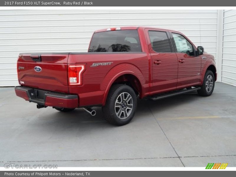 Ruby Red / Black 2017 Ford F150 XLT SuperCrew