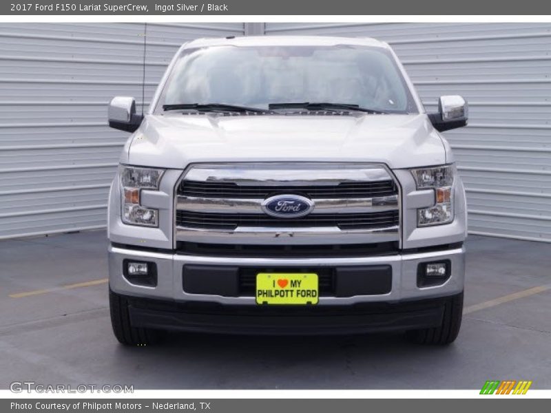 Ingot Silver / Black 2017 Ford F150 Lariat SuperCrew