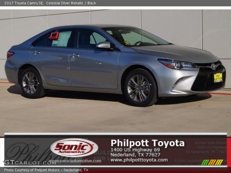 Celestial Silver Metallic / Black 2017 Toyota Camry SE