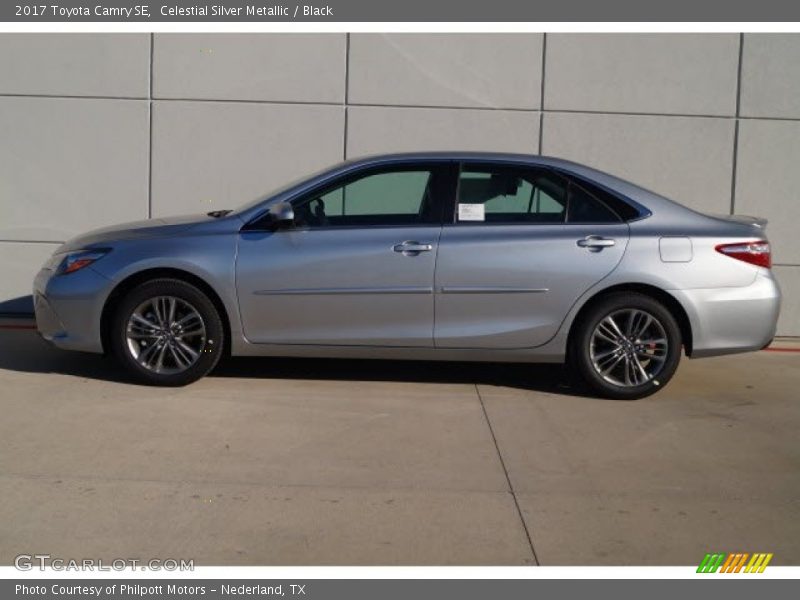 Celestial Silver Metallic / Black 2017 Toyota Camry SE