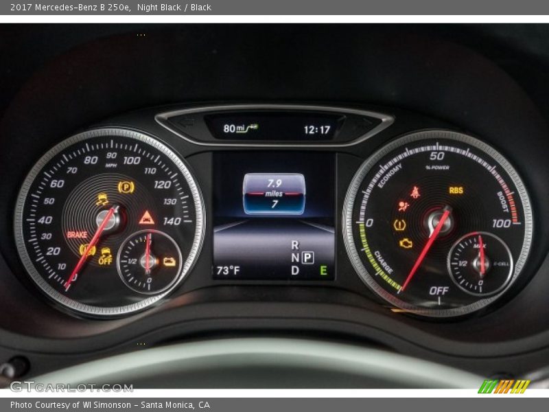 Night Black / Black 2017 Mercedes-Benz B 250e