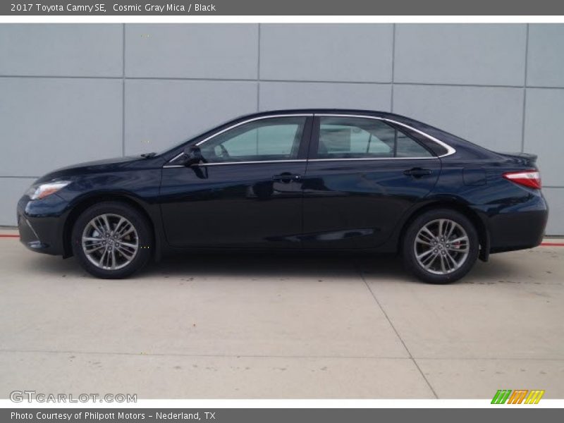 Cosmic Gray Mica / Black 2017 Toyota Camry SE