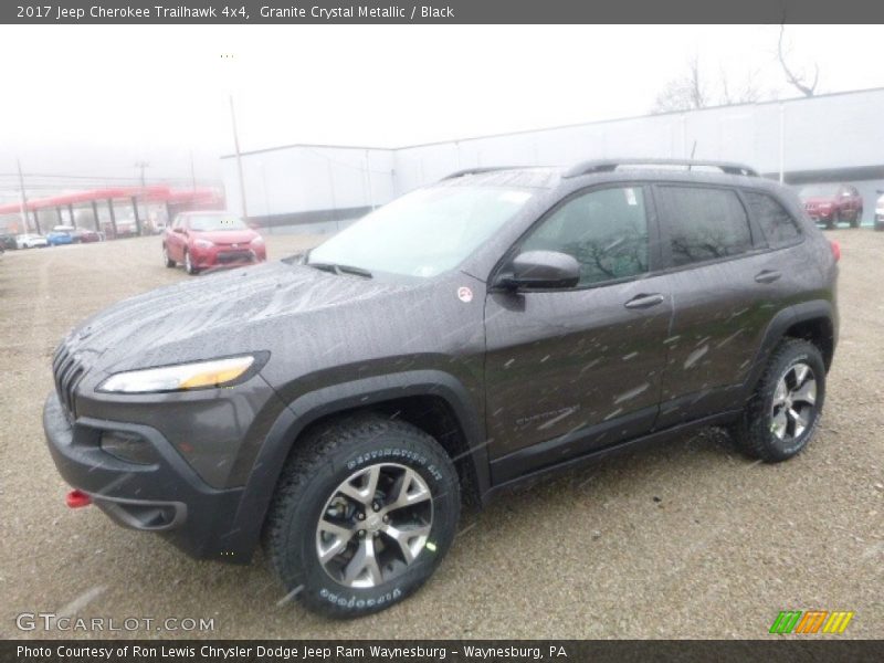 Granite Crystal Metallic / Black 2017 Jeep Cherokee Trailhawk 4x4