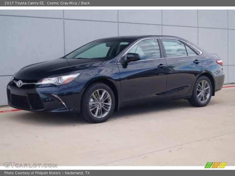 Cosmic Gray Mica / Black 2017 Toyota Camry SE
