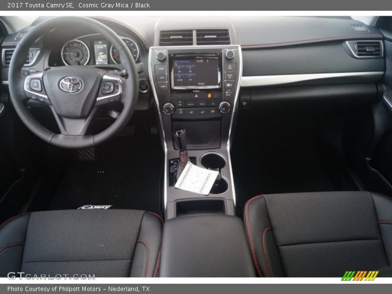 Cosmic Gray Mica / Black 2017 Toyota Camry SE