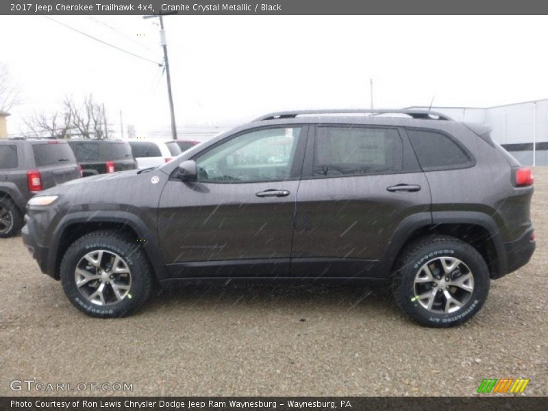 Granite Crystal Metallic / Black 2017 Jeep Cherokee Trailhawk 4x4