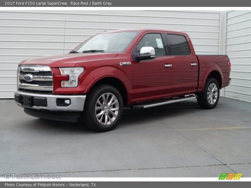 Race Red / Earth Gray 2017 Ford F150 Lariat SuperCrew