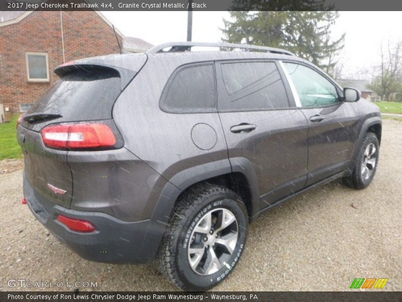 Granite Crystal Metallic / Black 2017 Jeep Cherokee Trailhawk 4x4