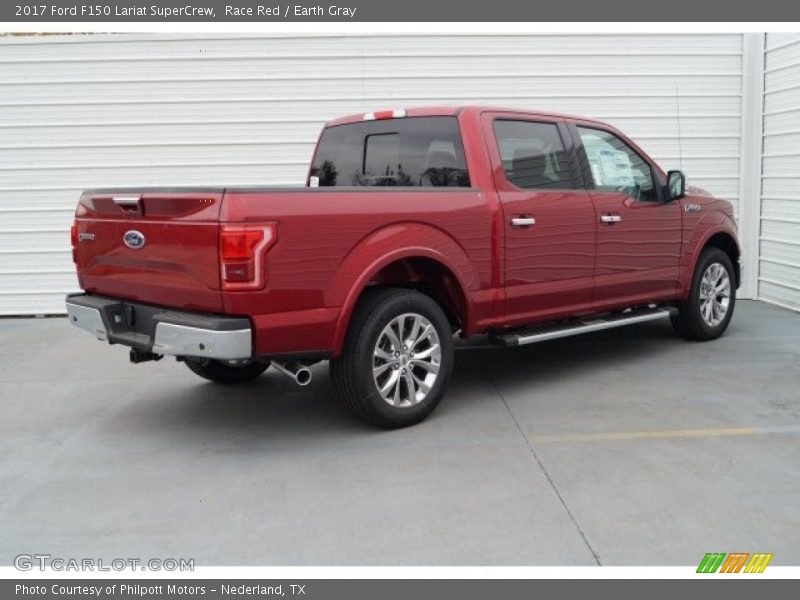 Race Red / Earth Gray 2017 Ford F150 Lariat SuperCrew
