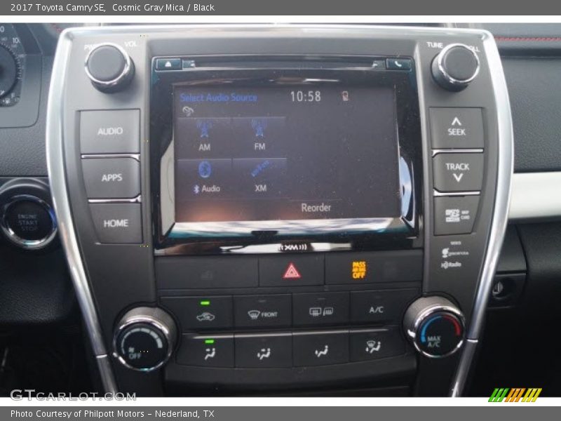 Controls of 2017 Camry SE