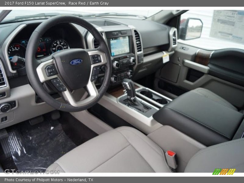 Race Red / Earth Gray 2017 Ford F150 Lariat SuperCrew