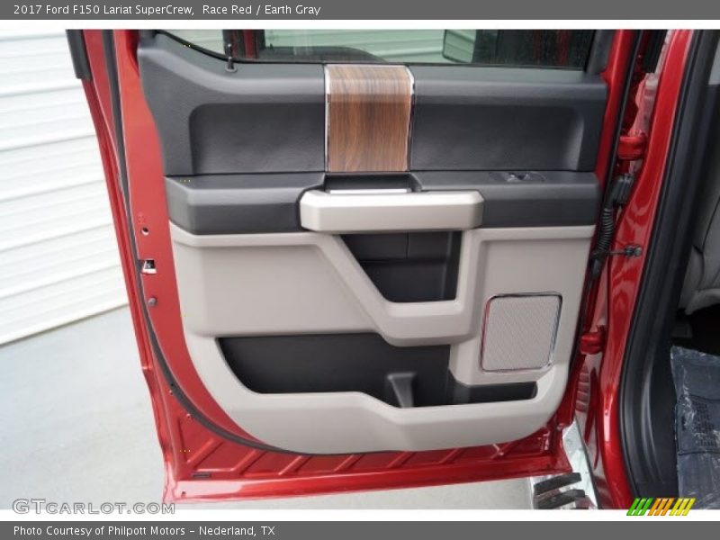 Race Red / Earth Gray 2017 Ford F150 Lariat SuperCrew