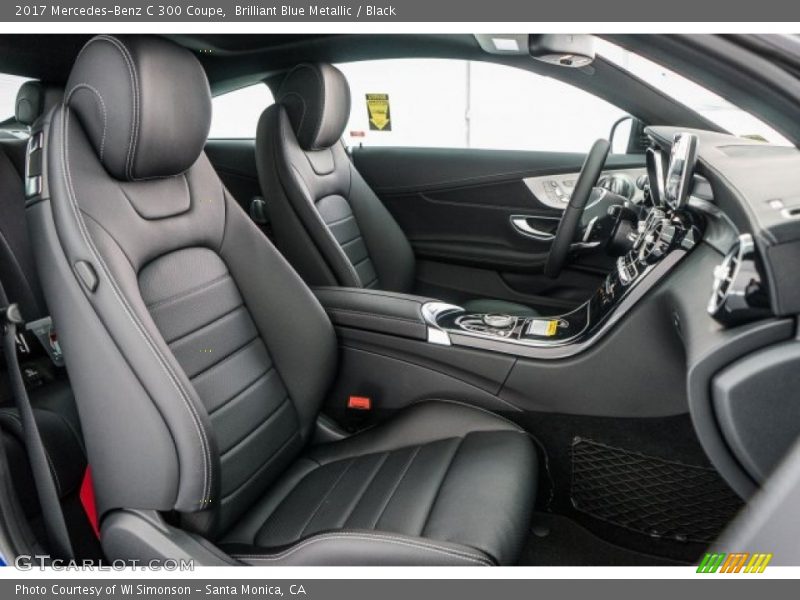 Brilliant Blue Metallic / Black 2017 Mercedes-Benz C 300 Coupe