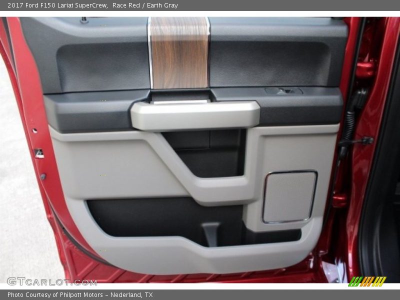 Race Red / Earth Gray 2017 Ford F150 Lariat SuperCrew