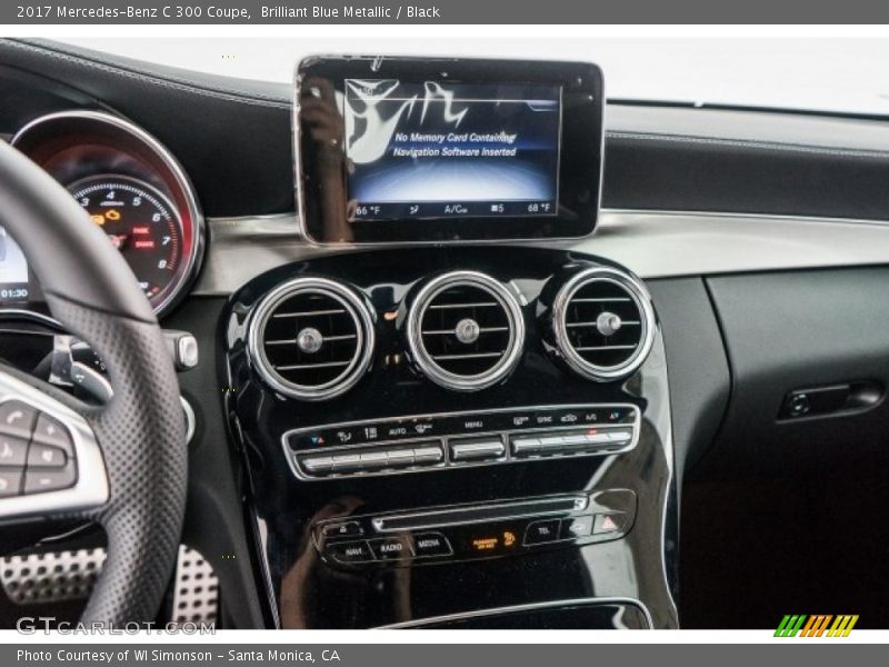 Brilliant Blue Metallic / Black 2017 Mercedes-Benz C 300 Coupe