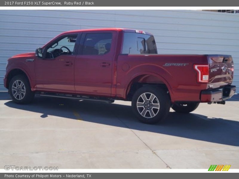 Ruby Red / Black 2017 Ford F150 XLT SuperCrew