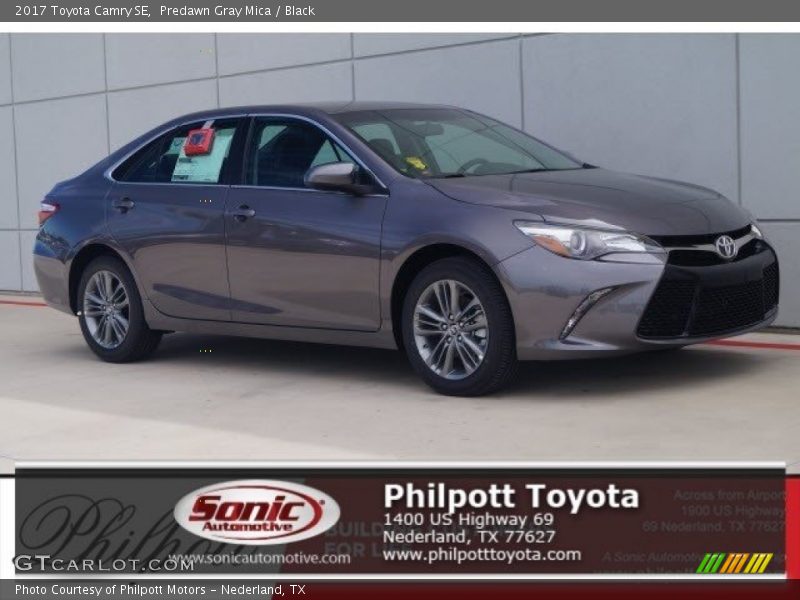 Predawn Gray Mica / Black 2017 Toyota Camry SE