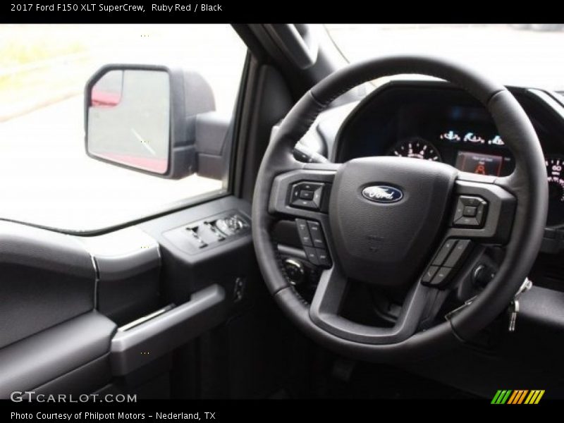 Ruby Red / Black 2017 Ford F150 XLT SuperCrew