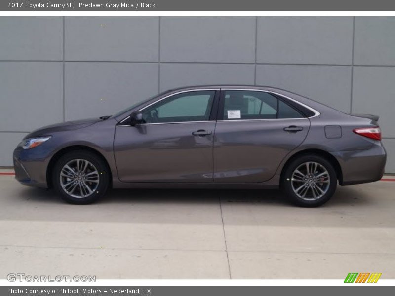 Predawn Gray Mica / Black 2017 Toyota Camry SE