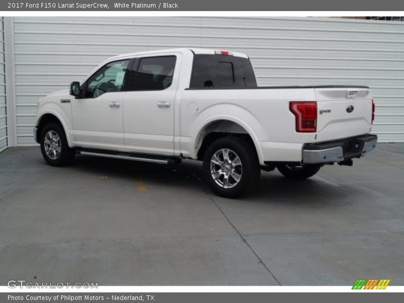 White Platinum / Black 2017 Ford F150 Lariat SuperCrew