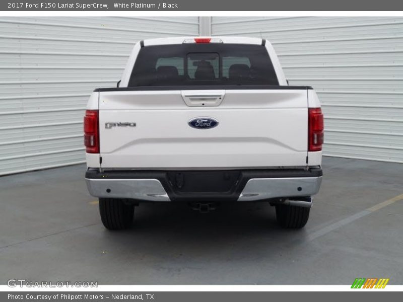 White Platinum / Black 2017 Ford F150 Lariat SuperCrew