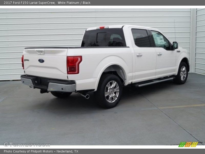 White Platinum / Black 2017 Ford F150 Lariat SuperCrew