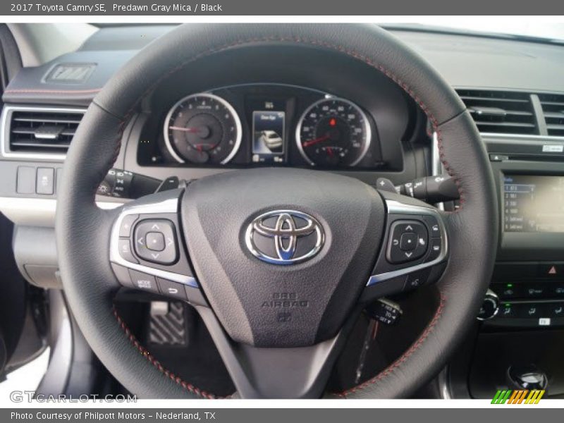 Predawn Gray Mica / Black 2017 Toyota Camry SE