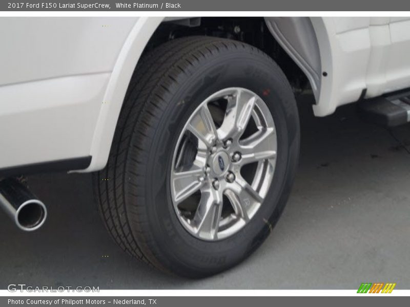White Platinum / Black 2017 Ford F150 Lariat SuperCrew
