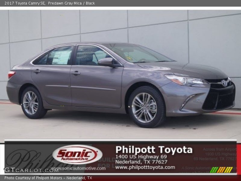 Predawn Gray Mica / Black 2017 Toyota Camry SE