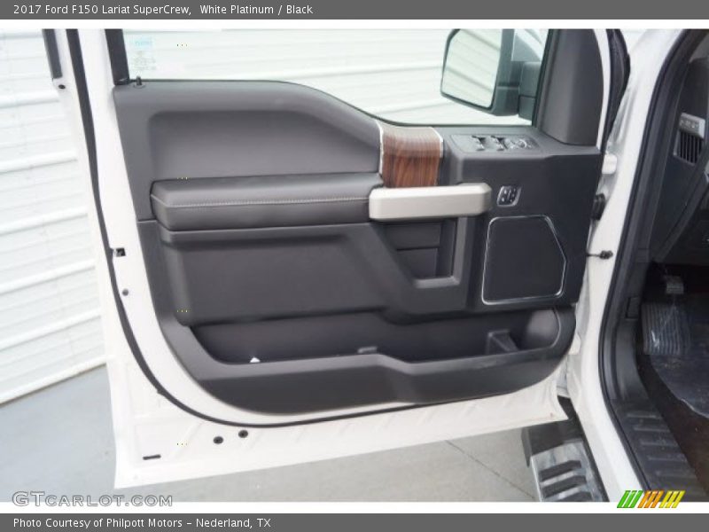 White Platinum / Black 2017 Ford F150 Lariat SuperCrew