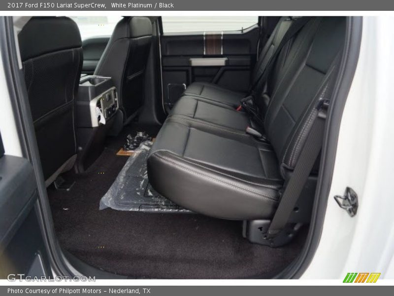 White Platinum / Black 2017 Ford F150 Lariat SuperCrew