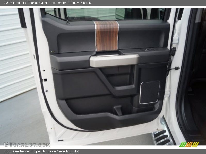 White Platinum / Black 2017 Ford F150 Lariat SuperCrew