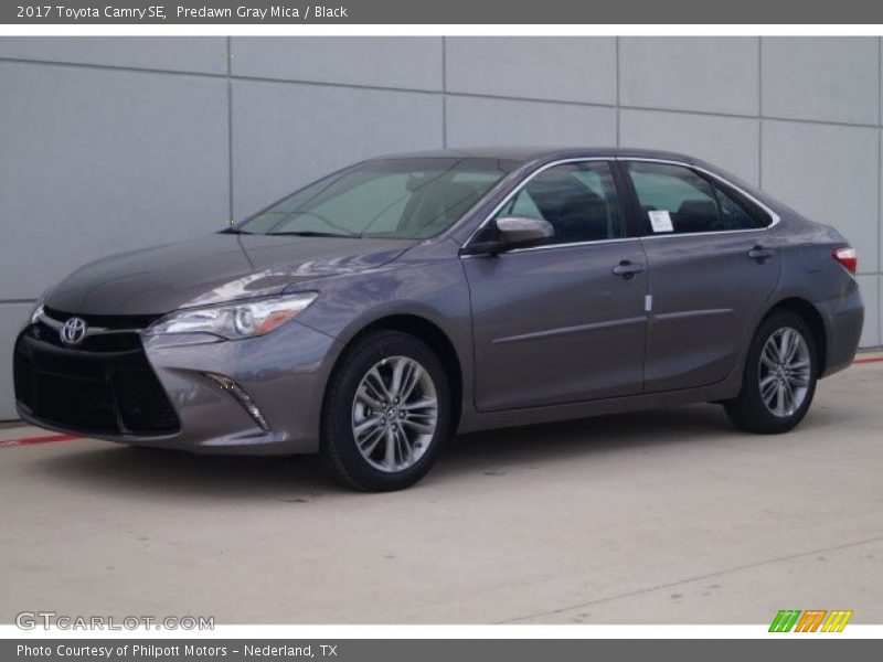 Predawn Gray Mica / Black 2017 Toyota Camry SE