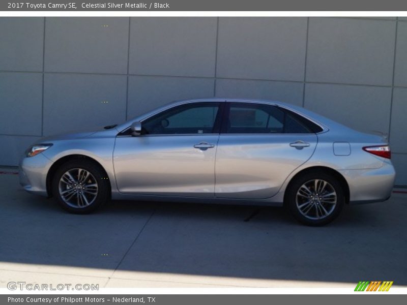 Celestial Silver Metallic / Black 2017 Toyota Camry SE