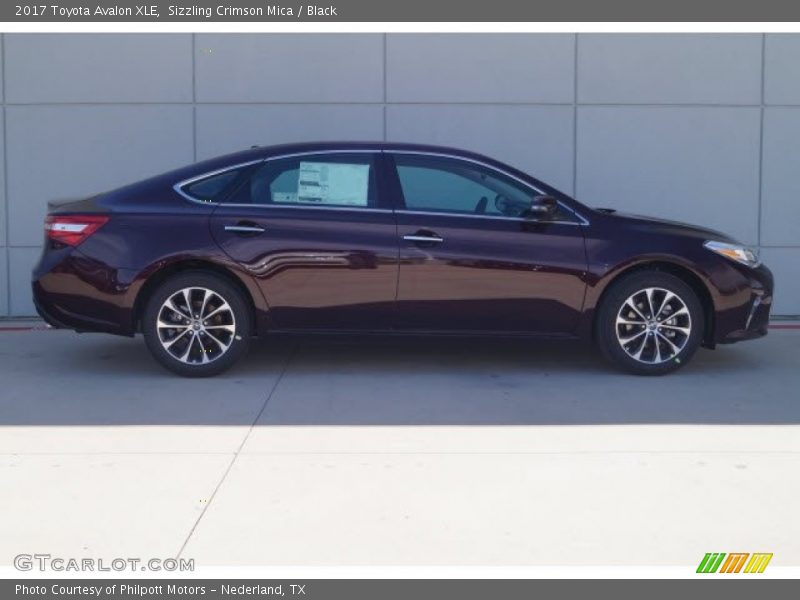 Sizzling Crimson Mica / Black 2017 Toyota Avalon XLE