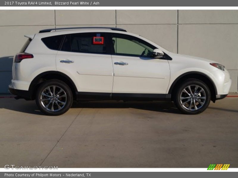 Blizzard Pearl White / Ash 2017 Toyota RAV4 Limited