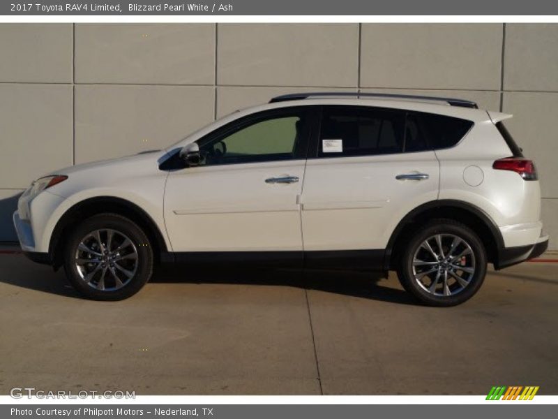 Blizzard Pearl White / Ash 2017 Toyota RAV4 Limited