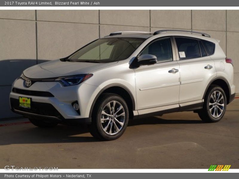 Blizzard Pearl White / Ash 2017 Toyota RAV4 Limited