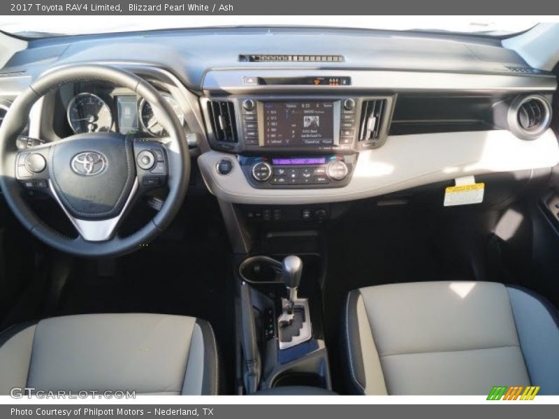 Blizzard Pearl White / Ash 2017 Toyota RAV4 Limited