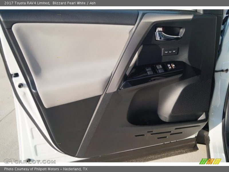 Blizzard Pearl White / Ash 2017 Toyota RAV4 Limited