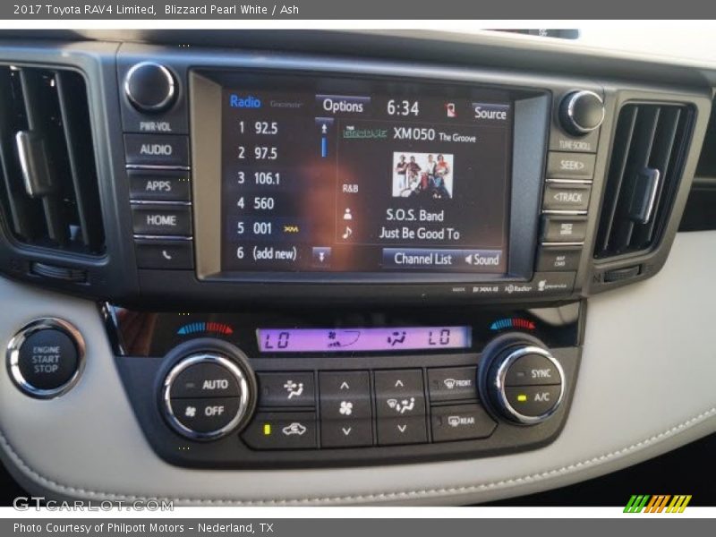 Blizzard Pearl White / Ash 2017 Toyota RAV4 Limited