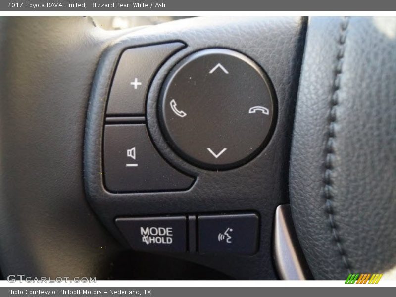 Blizzard Pearl White / Ash 2017 Toyota RAV4 Limited