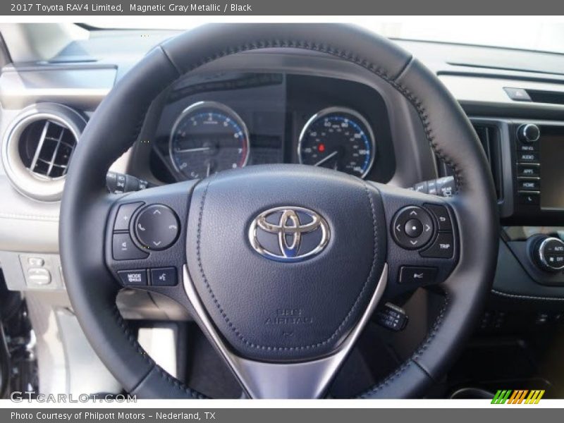 Magnetic Gray Metallic / Black 2017 Toyota RAV4 Limited