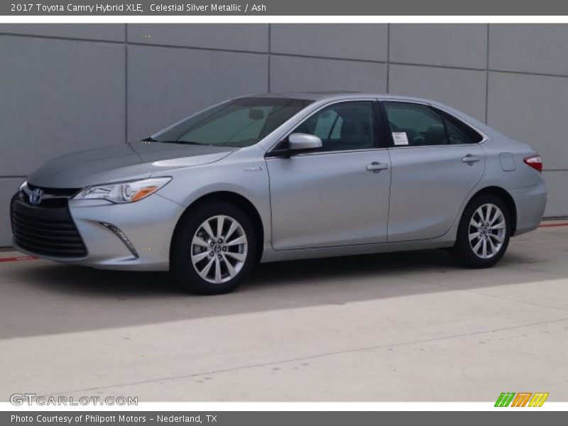 Celestial Silver Metallic / Ash 2017 Toyota Camry Hybrid XLE