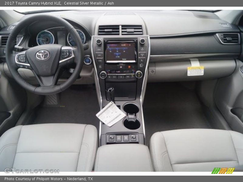 Dashboard of 2017 Camry Hybrid XLE