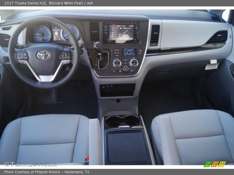 Blizzard White Pearl / Ash 2017 Toyota Sienna XLE
